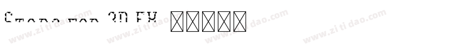 Stars for 3D FX字体转换